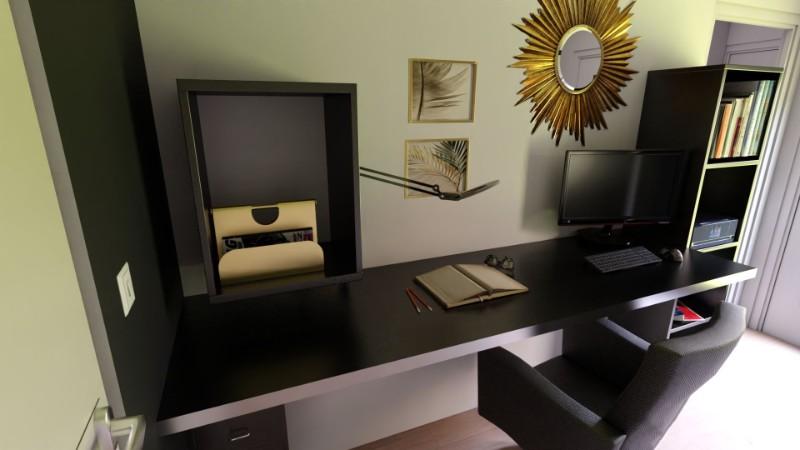 Aménagement d'un bureau dans un couloir pour un appartement à Marseille Aménagement d'un bureau dans un couloir pour un appartement à Marseille