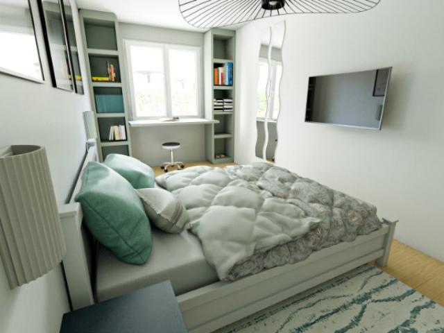 aménagement d'une chambre dans un appartement pour une colocation sur Marseille